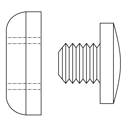 CAPSA DIN PLASTIC, CAP EXTERIOR DE D 9 MM