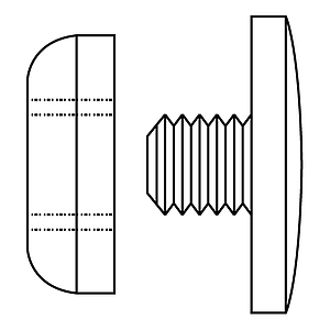 PLASTIC STAPLE, D 13,5 MM OUTER HEAD