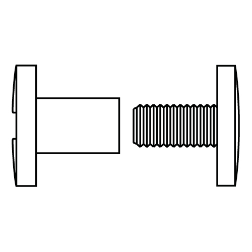 CAPSA DIN PLASTIC, D 13,5 MM CAP EXTERIOR, PENTRU MATERIALE CU GROSIMI DE 9,5 MM