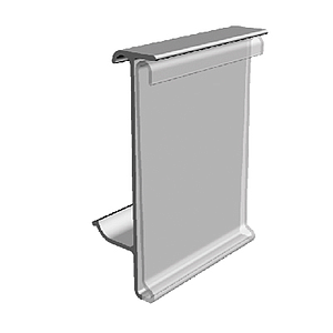 TE PROFILE, 40X1240 MM, MECHANICAL FIXING, WITH GRIP 