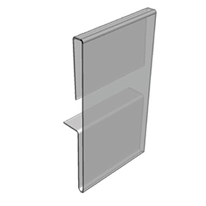 PVC POCKET, PARALLEL FIXING, 73X110 MM (HXL)