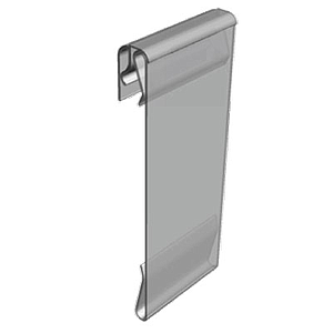 PVC POCKET WITH FLEXIBLE HINGE, PARALLEL DISPLAY, 76X100 MM (HXL)
