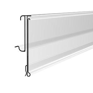 TE PROFILE, 52X1000 MM WITH SOFT HINGE, ADMISSION FOR DOUBLE LABELING AND NAIL GRIP