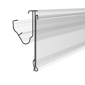 LST SCANNING RAIL, 52X1000 MM, WITH SOFT HINGE, ADMISSION FOR DOUBLE LABELING AND NAIL GRIP