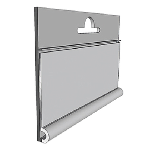 DBH EURO PROFILE, 39X70 MM, HOOKS FIXING