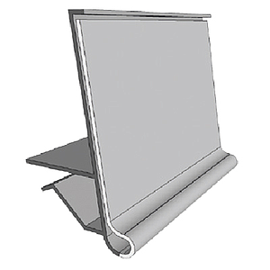 GLS-U PROFILE, 39X1000 MM, FOR MAX 10 MM SHELF THICKNESS 