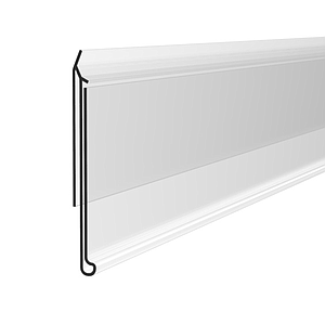IPF-G SCANNING RAIL, 39X1000 MM, 33 MM EDGE WIDTH, WITHOUT GRIP, FOR C-SHAPED SHELVES EDGES