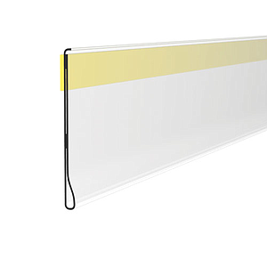 DBR SCANNING RAIL, 52X1000 MM, WITH ADHESIVE TAPE FOR ROUNDED SHELVES, WITHOUT GRIP 