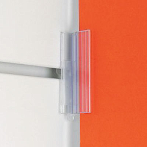 SLATWALL HINGED SIGN HOLDER, 75X20 MM, FOR 2,5-6 MM THICKNESS MATERIAL