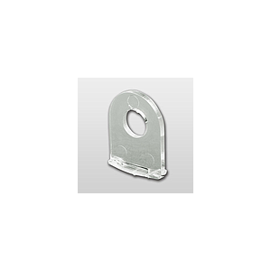 HANGING PLASTIC CLIP FOR CLICK PROFILE LPE 015-421, HOLE D 6,5 MM, 15X20 MM (LXH)