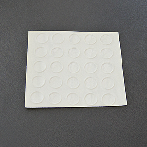 BUMPER RUBBER SELF-ADHESIVE, FLAT CIRCULAR SHAPE, 1X8 MM