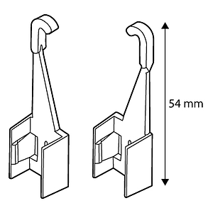 HANGING HOOK, 54 MM HOOK