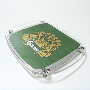 PLASTIC CASH TRAY, TOTAL SIZE 205X170X20 MM, PRINT SIZE 153X153 MM