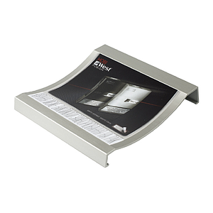 ALUMINIUM CASH TRAY, 1 MM PET SURFACE, 180X180X30 MM, STICKER PRINT 160X141 MM