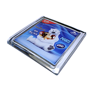 GLASS CASH TRAY, 175X175X18 MM, 141X141 MM PRINT SIZE