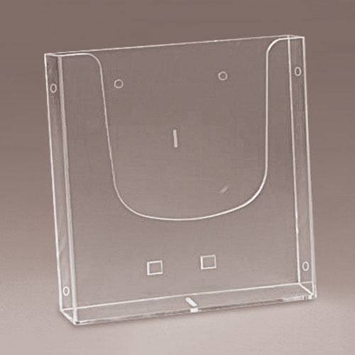 SUPORT PLASTIC PENTRU PLIANTE A4P CU ORIFICII LATERALE, FIXARE PE PERETE, DIMENSIUNE UTILA BAZA 235X40 MM