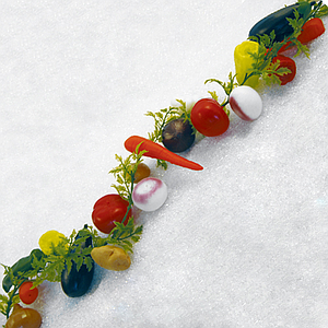 VEGETABLES GARLAND, 2000 MM LENGTH