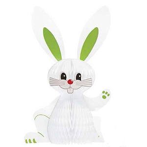 ORNAMENTAL EASTER BUNNY MADE OF PAPER, 380 MM HEIGHT 