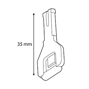 FIXED TUBE WITH CLICK ADAPTOR, 35 MM LENGTH