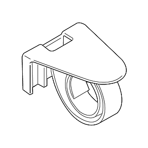 CLICK ACCESSORY WITH SPIRAL, FOR 60 MM SHELF THICKNESS, 2 PARTS