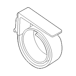 CLICK ACCESSORY WITH SPIRAL, FOR 60 MM SHELF THICKNESS, 1 PART