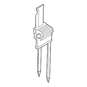 ARTICULATED LABEL HOLDER WITH 2 PLASTIC NEEDLES