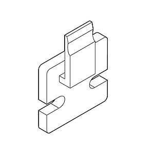 CLICK WALL FASTENER FOR SCREW FIXING