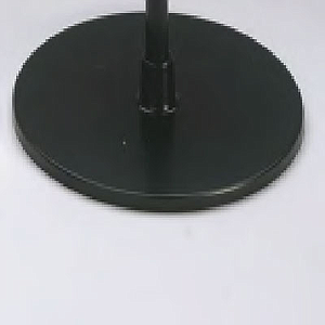 PLASTIC BASE 90 MM D, FOR 7 MM D TUBES, WITH STEEL INSERT