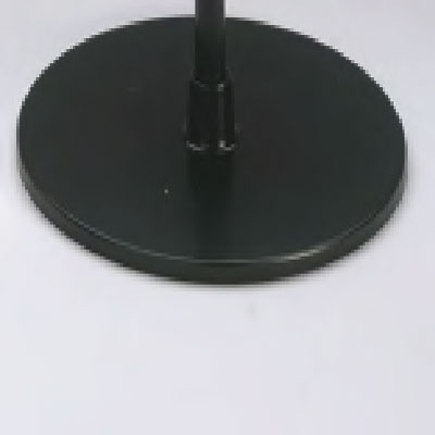 PLASTIC BASE 90 MM D, FOR 7 MM D TUBES, WITH STEEL INSERT
