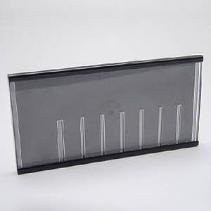 160X83 MM, PLASTIC CLICK CASSETTE WITH SLIDING CLEAR COVER FOR 7 DIGITS PLUS ONE MORE