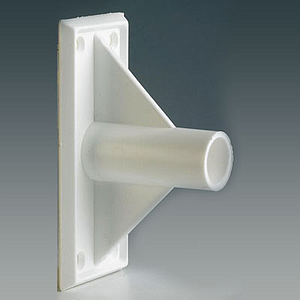 FIXING ADHESIVE SUPPORT FOR 18,5 MM D TUBES, 90 DEGREES ANGLE, 50X115 MM BASE SIZE