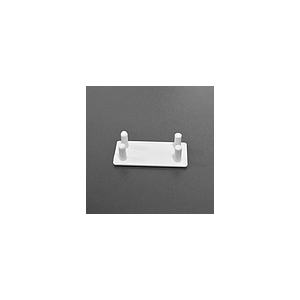 PLASTIC END CAP FOR POSTER RAIL, 20X40 MM, SUITS WITH ALUMINIUM PROFILE LPM 025-4760