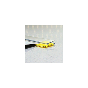 "G" ADHESIVE PLASTIC PROFILE FOR POSTERS SUSPENSION, 15X1000 MM