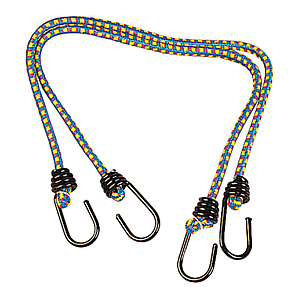 2 RESILIENT CABLE SET, D 8 MM, L=600 MM AND PLASTICIZED STEEL HOOK