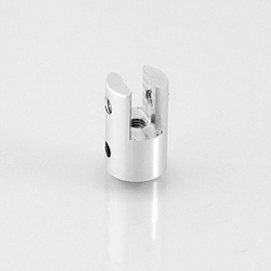 ALUMINIUM ACCESSORY, 10X15 MM (DXH), WITH SIMPLE HORIZONTAL MOUNTING, FOR 0,5-4 MM MATERIAL THICKNESS