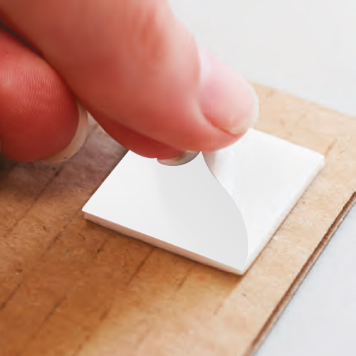 DOUBLE ADHESIVE FOAM DROPS 24X24X1,6 MM, 20 PADS / SHEET
