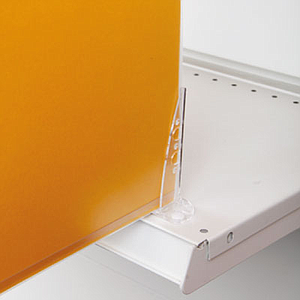 SHARK FOOT WITH CLAMPS FOR RECTANGULAR HOLES, FIXING ON HERMES-METALL-YUDIGAR AND KIDER SHELVES, WITHOUT POCKET