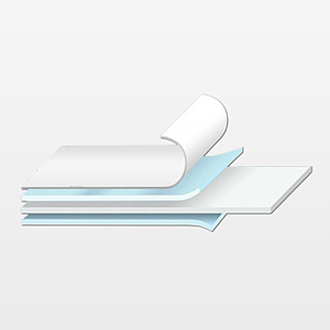 DOUBLE ADHESIVE FOAM DROPS, PERMANENT / REMOVABLE 24X24X1 MM, 20 PADS / SHEET