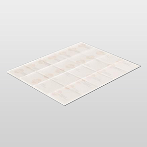 CLEAR DROPS WITH DOUBLE PERMANENT ADHESIVE 22X22X1 MM, 20 PADS / SHEET
