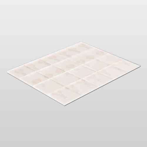 CLEAR DROPS WITH DOUBLE PERMANENT ADHESIVE 22X22X1 MM, 20 PADS / SHEET