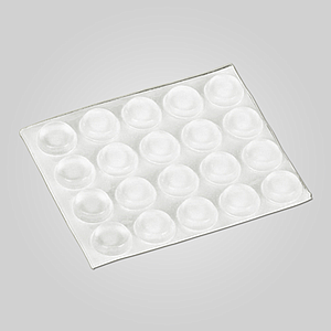 TRANSPARENT ADHESIVE DROPS 13X4 MM, 20 PADS / SHEET