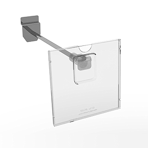 REFLEX LABEL HOLDER, 100X100 MM, WITH MOUNTING ON THE END OF HOOKS