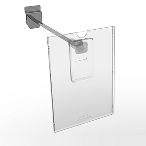 REFLEX LABEL HOLDER, 105X148 MM (A6), WITH MOUNTING ON THE END OF HOOKS