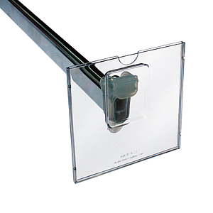 REFLEX LABEL HOLDER, 80X80 MM, WITH MOUNTING ON 20-30 MM DIAMETER ROAD