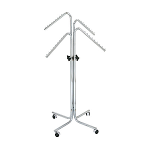 EXPO STAND WITH FOUR ARMS INCLINED TO 135 DEGREES, ADJUSTABLE HEIGHT FROM 1250 TO 1800 MM
