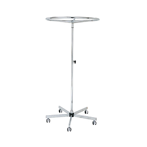 CIRCULAR METAL STAND, 800 MM DIAMETER, ADJUSTABLE HEIGHT FROM 1200 TO 2000 MM