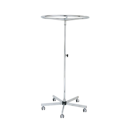 CIRCULAR METAL STAND, 800 MM DIAMETER, ADJUSTABLE HEIGHT FROM 1200 TO 2000 MM