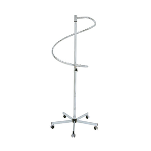 DOUBLE METAL COILED STAND, 50 MM TUBE DIAMETER, ADJUSTABLE HEIGHT FROM 1400 TO 2000 MM