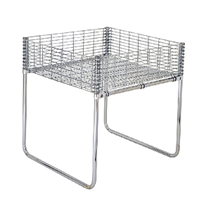 PROMOTIONAL RECTANGULAR TABLE MADE OF GALVANIZED WIRE, 860 MM HEIGHT