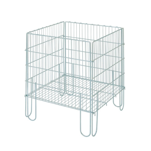 PROMOTIONAL RECTANGULAR BASKET MADE OF GALVANIZED WIRE, 800X600X600 MM (HXLXW)